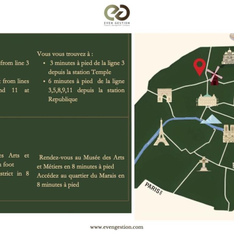 B32#République#1BedRoom#Marais#Paris03#AC - Appartement 1 Chambre - 14