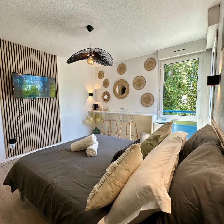 Studio MBS 1 - Cosy, Tram, Wifi, Parking, Equipé - Appartement 1 Chambre - 5