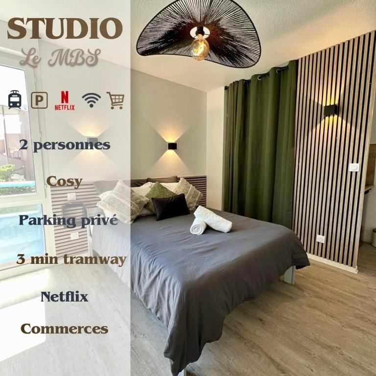 Studio MBS 1 - Cosy, Tram, Wifi, Parking, Equipé - Appartement 1 Chambre - 1