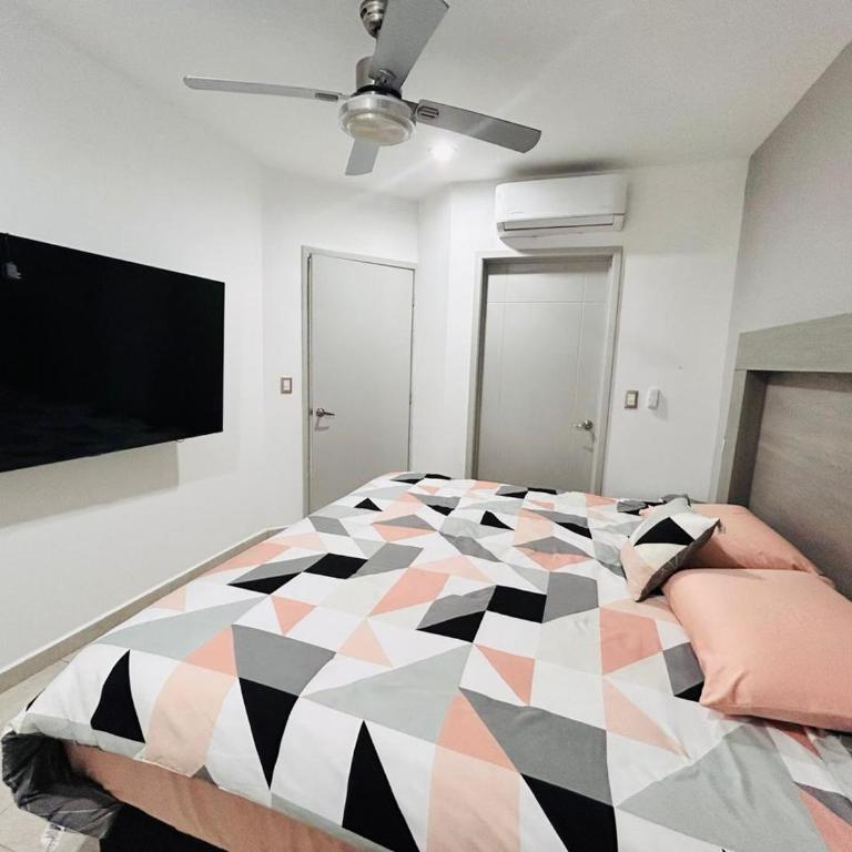 a pie de playa con vista al mar by G P S rentas - One-Bedroom Apartment - 16