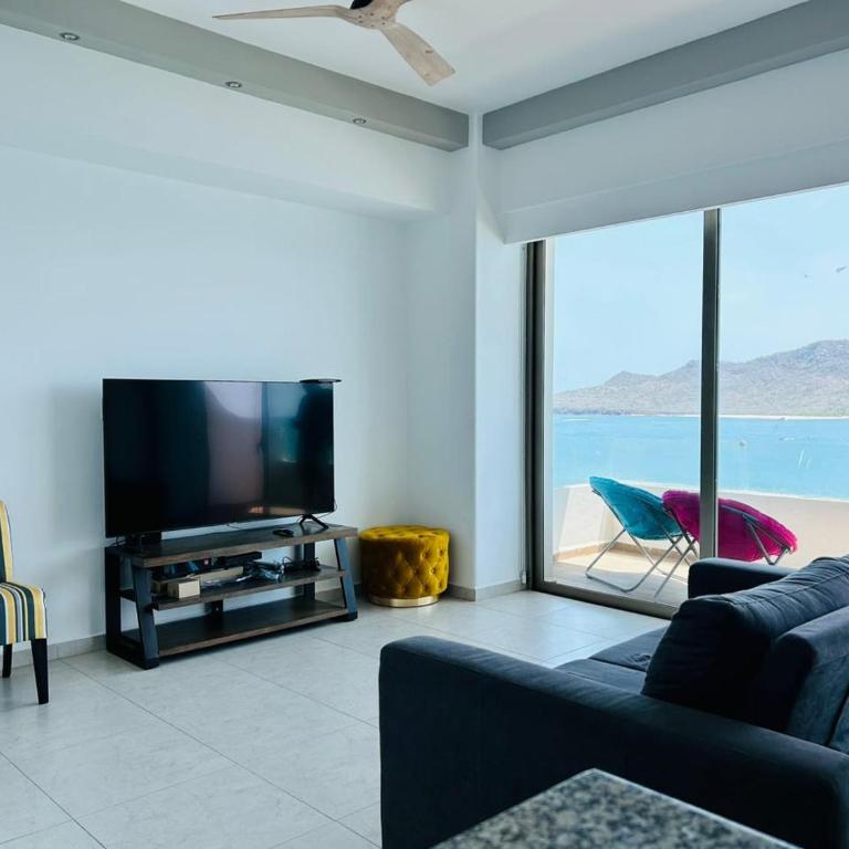 a pie de playa con vista al mar by G P S rentas - One-Bedroom Apartment - 6