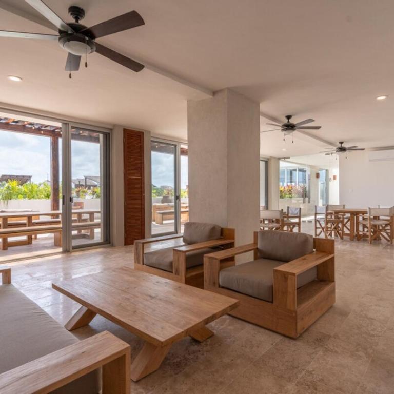 NHOA 312A Lux 2BR Condo Top Jungle View Aldea Zama - Apartamento de 1 dormitorio - 59