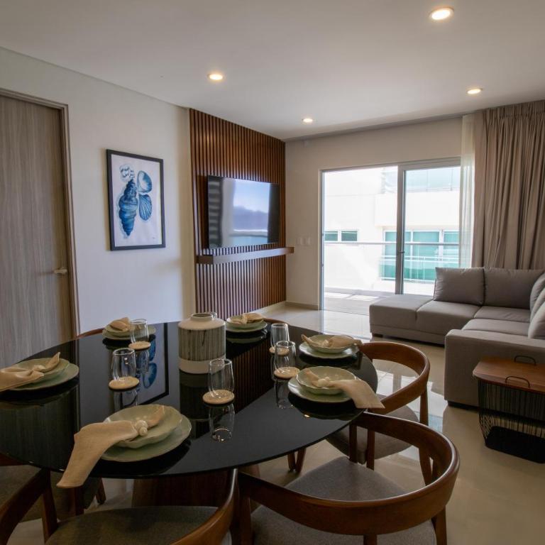 Elegante con vista al mar y balcón by G P S rentas - Two-Bedroom Apartment - 46