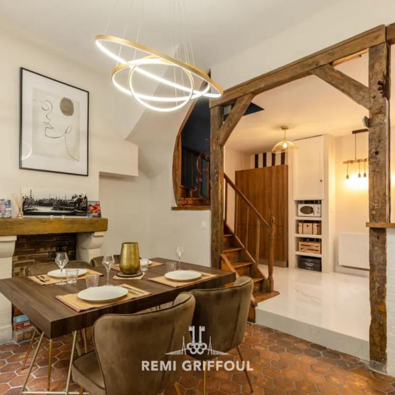 Le Vert Cœur Townhouse Honfleur City Center 4 Guests - Maison de Vacances - 1