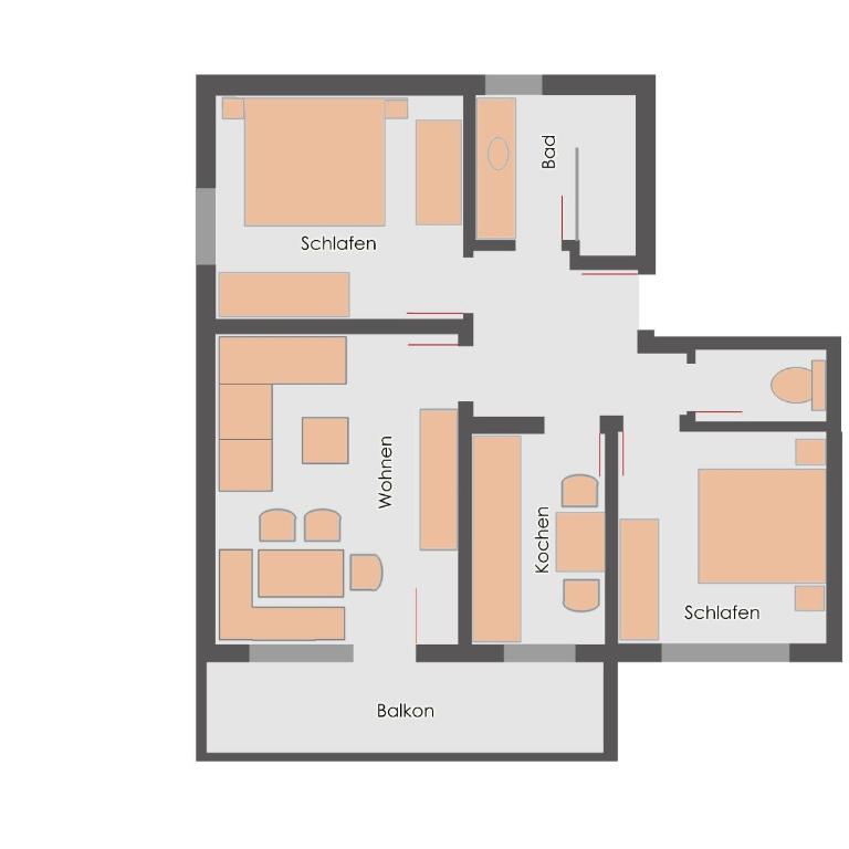 Ferienhaus Bach Gotthard - Apartamento de 2 dormitorios - 6
