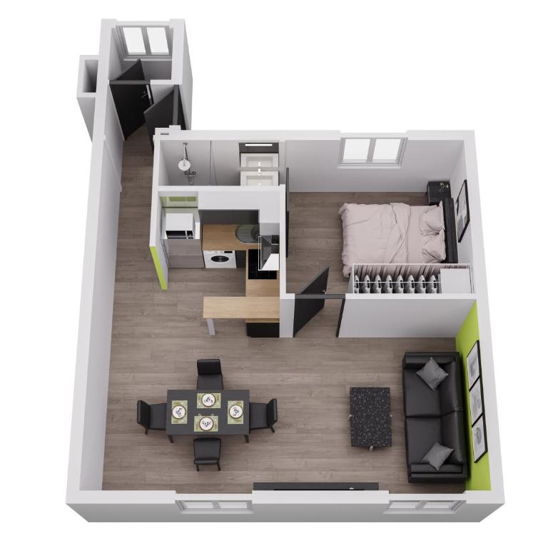 Esprit libre, Beau 2 pièces climatisé - Appartement 1 Chambre - 2