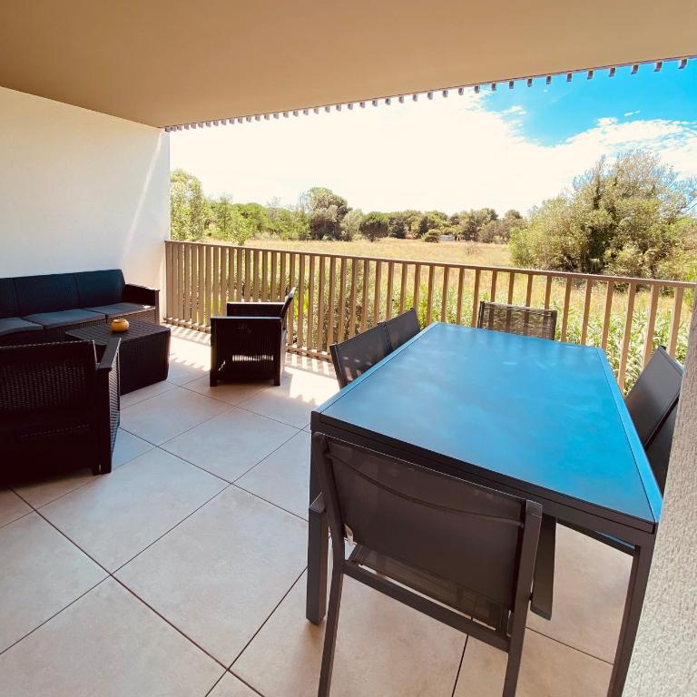 AGENCE JF IMMO - Apt 4 pers climatisation piscine et parking 300 m plages V0775 - Appartement 1 Chambre - 45