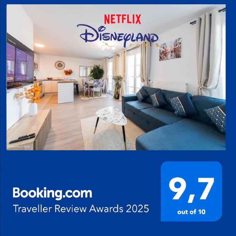 Le Cartier Appt F3, 7mn Disneyland, Parking,Terrace - Apartment mit 2 Schlafzimmern und Terrasse - 15
