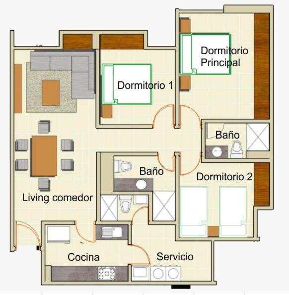 Atlantis towers Apartamento - Apartamento de 3 dormitorios - 7
