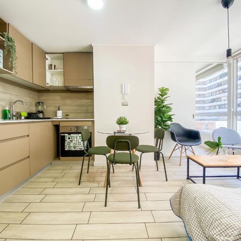 Departamento en el centro de Santiago, Wifi 600 Mbps, Cowork, Barbecue - Apartamento de 2 dormitorios - 5