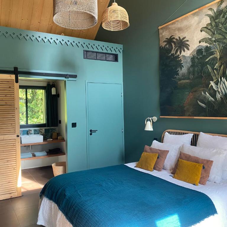 Chambre d'hôtes Les Îles Vagabondes - Chambre Double avec Terrasse - 3