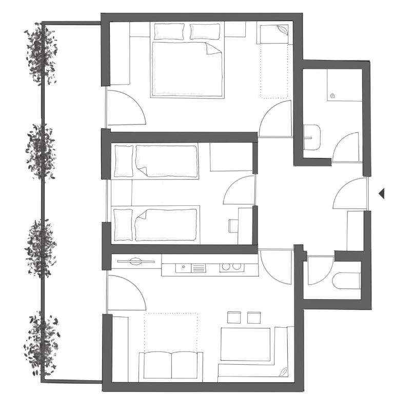 Pension Trillerhof - Appartement avec Vue sur la Montagne - 9