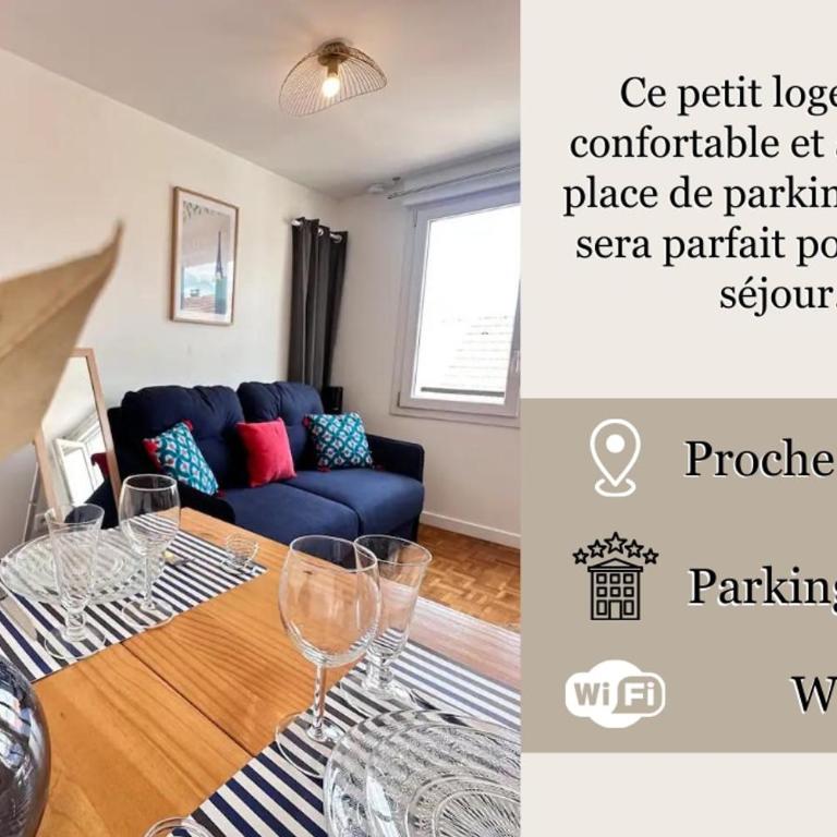La suite des 3 piliers studio avec parking privé - Appartement 1 Chambre - 4
