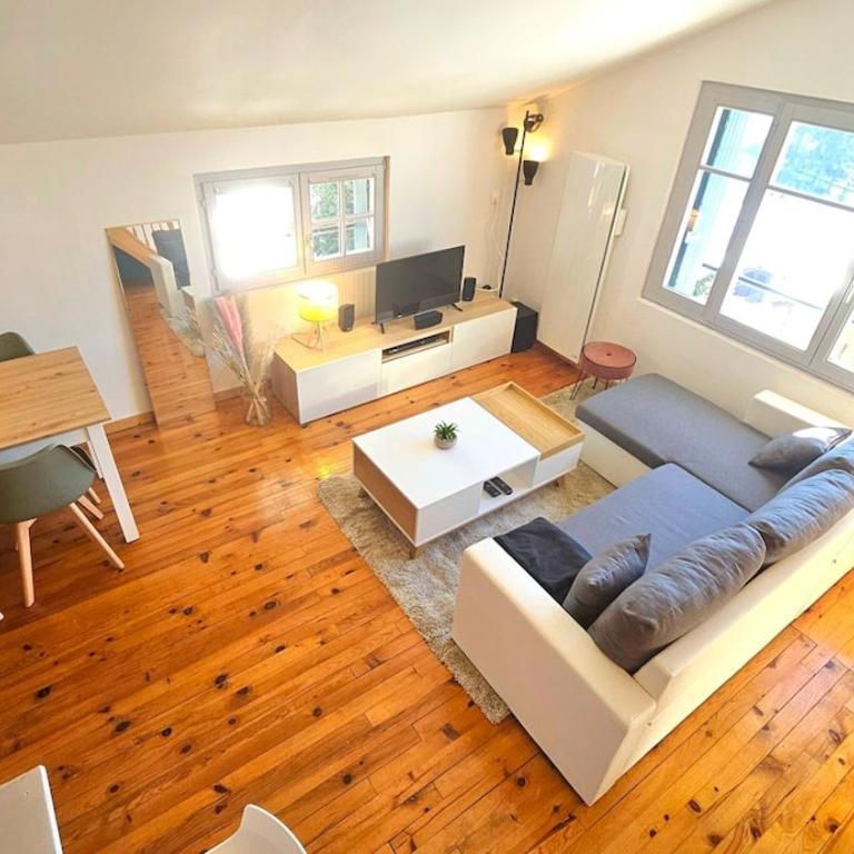 f2 VUE INCROYABLe sur lac avec jardin avec balnéo et 400m centre - Appartement - 8