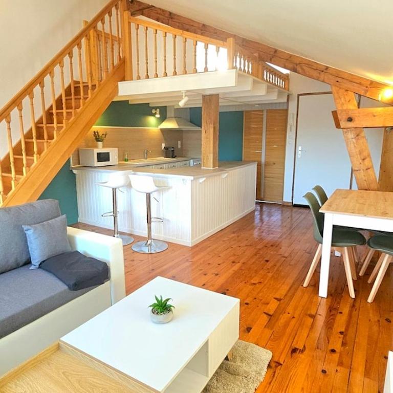 f2 VUE INCROYABLe sur lac avec jardin avec balnéo et 400m centre - Appartement - 4