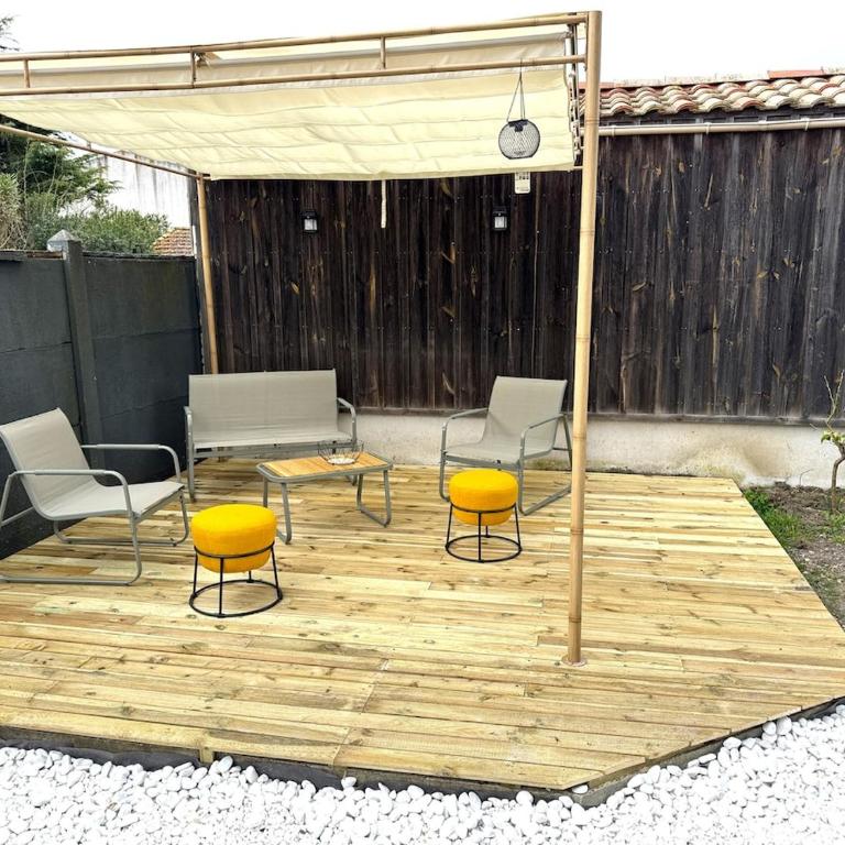 Havre du Bassin avec piscine et studio indépendant - Maison 3 Chambres - 8