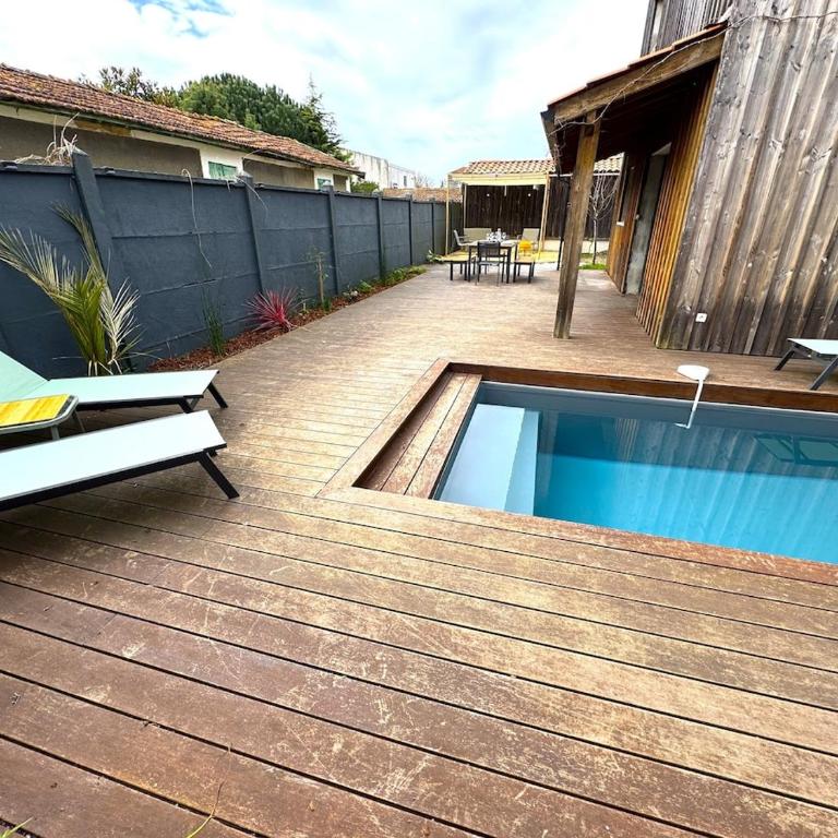 Havre du Bassin avec piscine et studio indépendant - Maison 3 Chambres - 18
