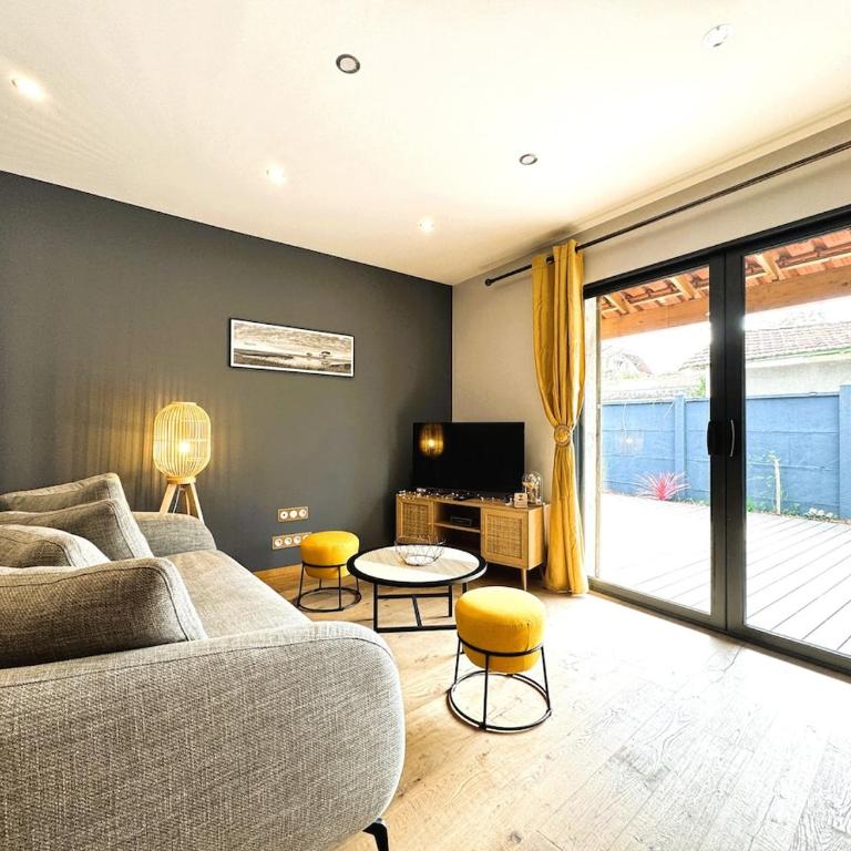 Havre du Bassin avec piscine et studio indépendant - Maison 3 Chambres - 20