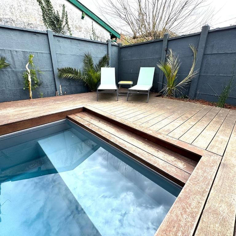 Havre du Bassin avec piscine et studio indépendant - Maison 3 Chambres - 29