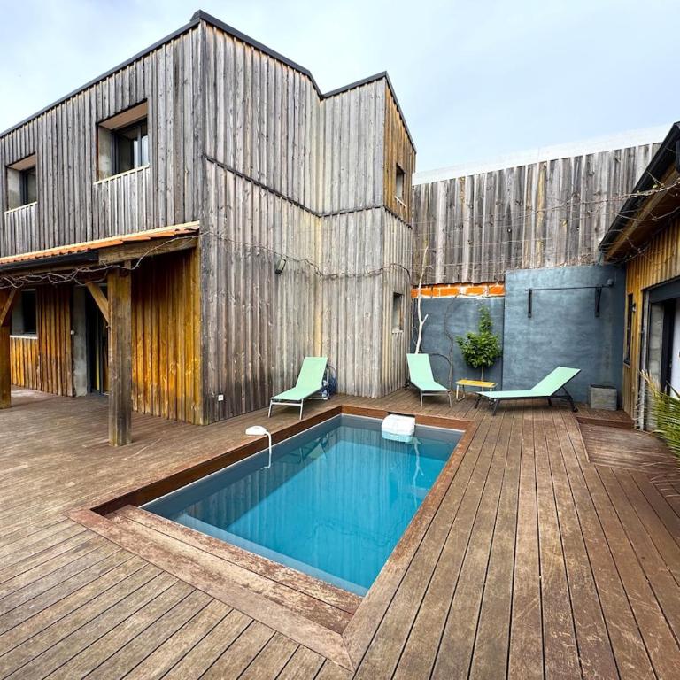 Havre du Bassin avec piscine et studio indépendant - Maison 3 Chambres - 34