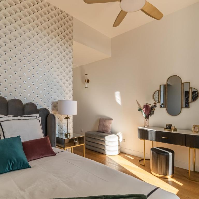 The Gatsby room - 50m des halles - Climatisation - Navette grands buffets - Appartement 1 Chambre - 3