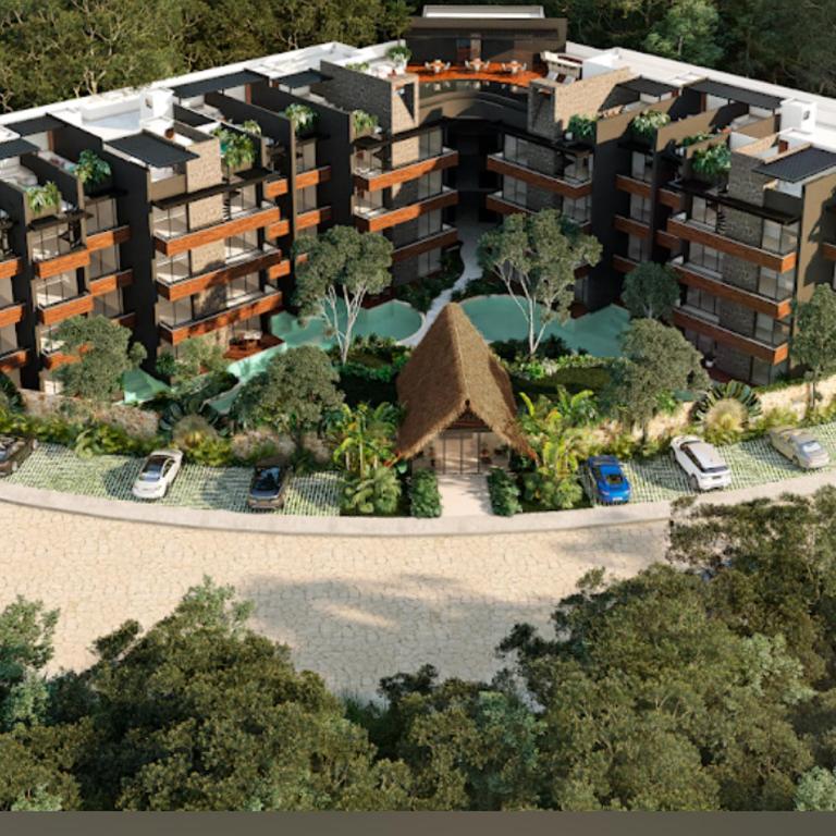 EXCLUSIVO! 2 dormitorios, 4 camas, de 1 a 6 huéspedes con terraza directo a la alberca y otra alberca azotea WIFI , GYM , SAUNA, ELEVADOR Y MAS!!! - Two-Bedroom Apartment with Pool View - 16