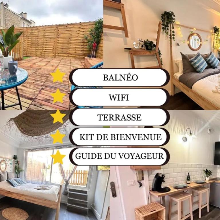 Magic suite avec Balnéo, Sauna et terrasse - Appartement 1 Chambre - 35