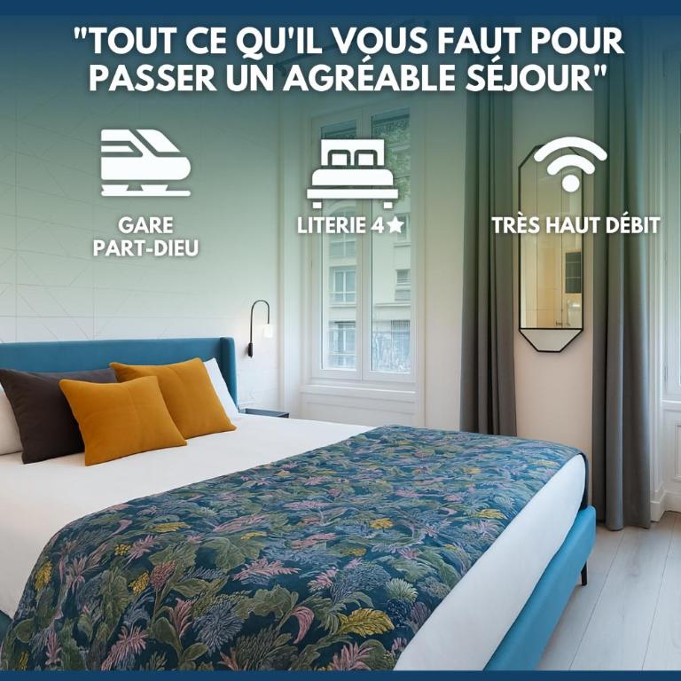 CHALEUREUX - Part-Dieu l Confort l Déco Luxe by Dreamy Flat Lyon - Apartment mit 1 Schlafzimmer - 1