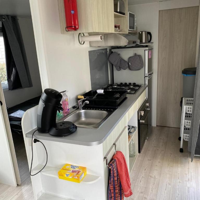 Mobil home Le petit Paradis 4-6 places camping les sables du midi - Casa Móvil - 3
