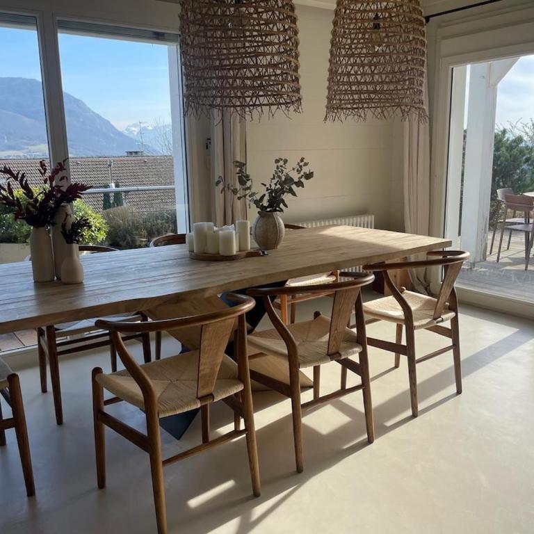 Maison en bois avec piscine chauffée et vue panoramique - Villa 3 Chambres - 11