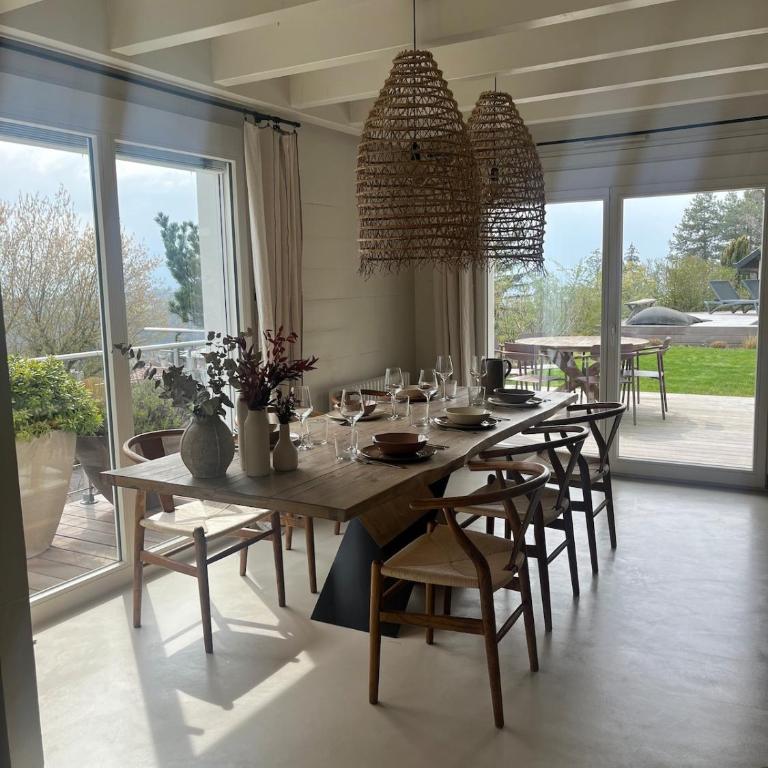 Maison en bois avec piscine chauffée et vue panoramique - Villa 3 Chambres - 12