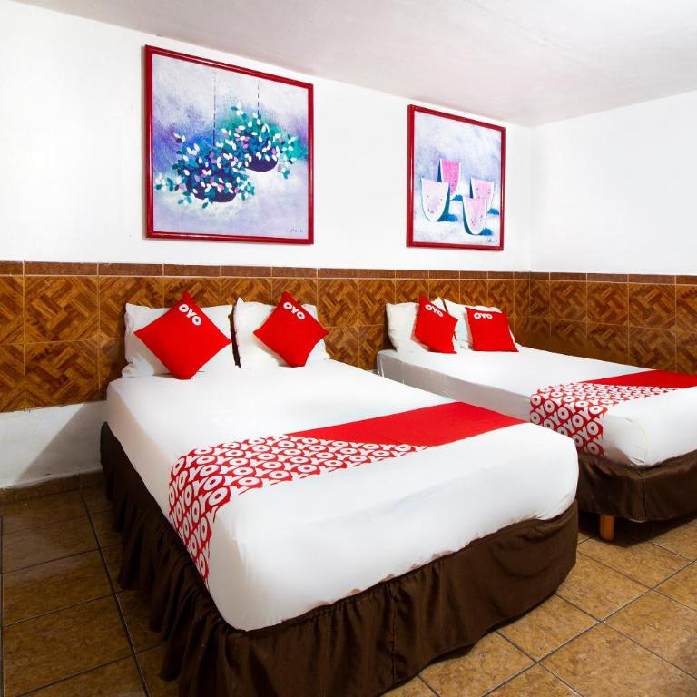 OYO Hotel Brazil,Guadalajara,Estadio Jalisco - Habitación Estándar - 2 camas - 1