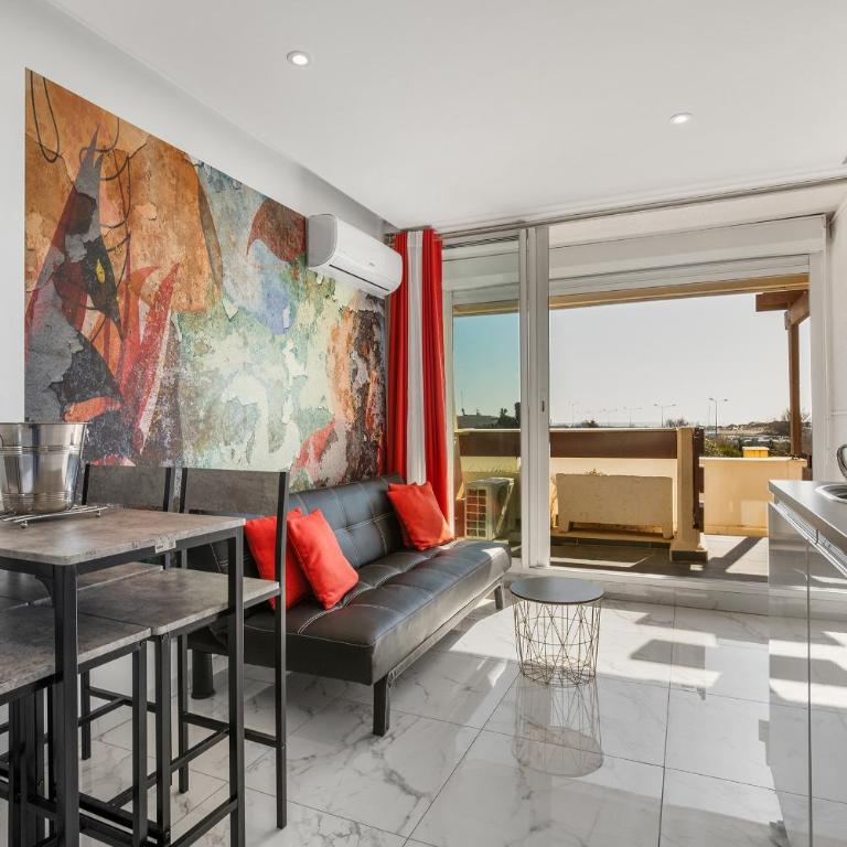 Le Wallis Studio terrasse coursive vue mer Port Nature Village Naturiste - Apartment mit 1 Schlafzimmer - 4
