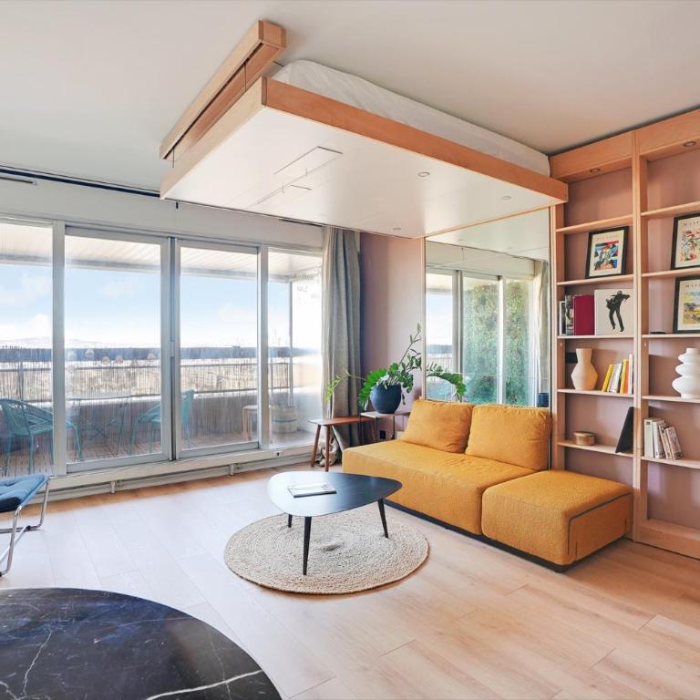 Studio refait à neuf avec balcon et vue sur la Seine - bail mobilité - Appartement 1 Chambre - 11