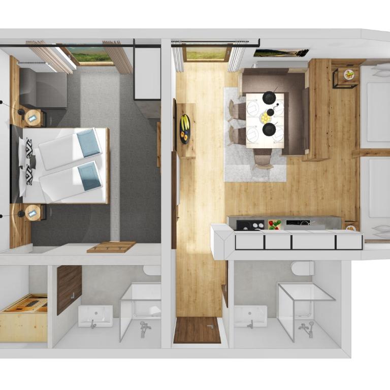 Haus Enzian - Apartment mit 1 Schlafzimmer und Balkon - 2