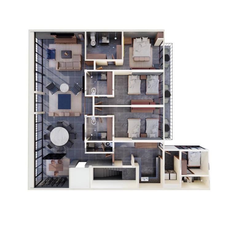 Capitalia Moliere Masaryk - Superior Apartment, 3 Bedrooms, Balcony - 20