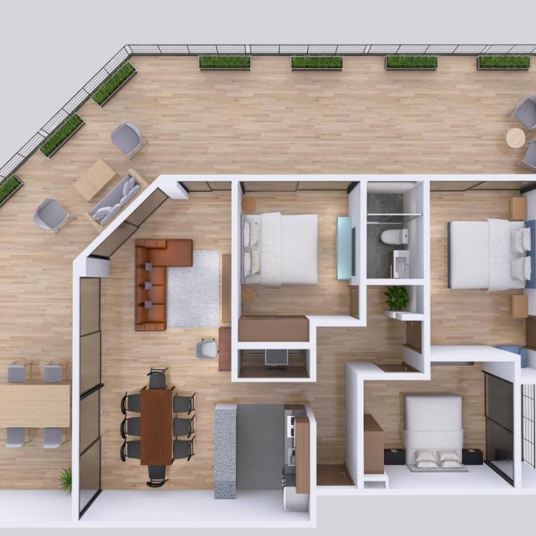Capitalia Downtown Del Valle - Luxury Penthouse, 3 Bedrooms, Terrace - 32