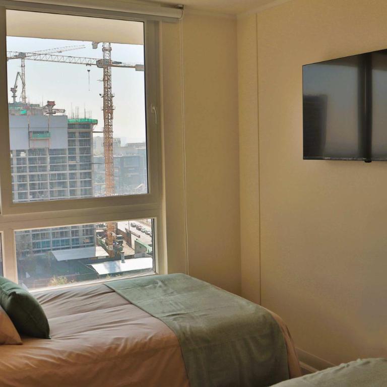 HOM I Nuevo Depto 2D2B Nunoa 4PAX Metro PlazaEgana NEW1014 - Apartamento - 43