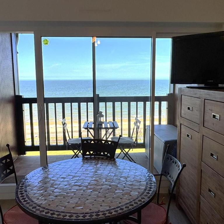 Studio en bord de mer avec balcon et vue imprenable, accès direct plage - FR-1-487-317 - Estudio - 4