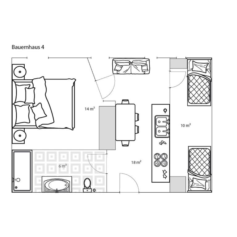 Ferienhof "Alpe Berg" - Appartamento con 2 Camere da Letto - 1