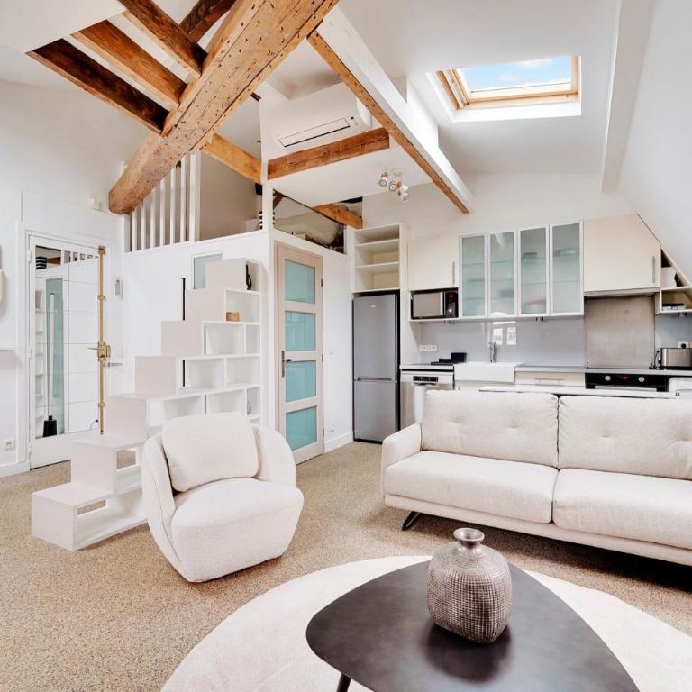 Loft d'exception Courcelles - parc Monceau - Two-Bedroom Apartment - 11