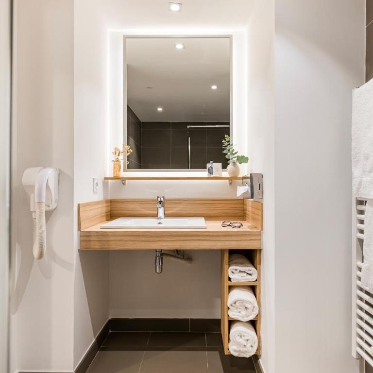 Appart hôtel Q7 Lodge Lyon 7 - Chambre Lits Jumeaux - 1