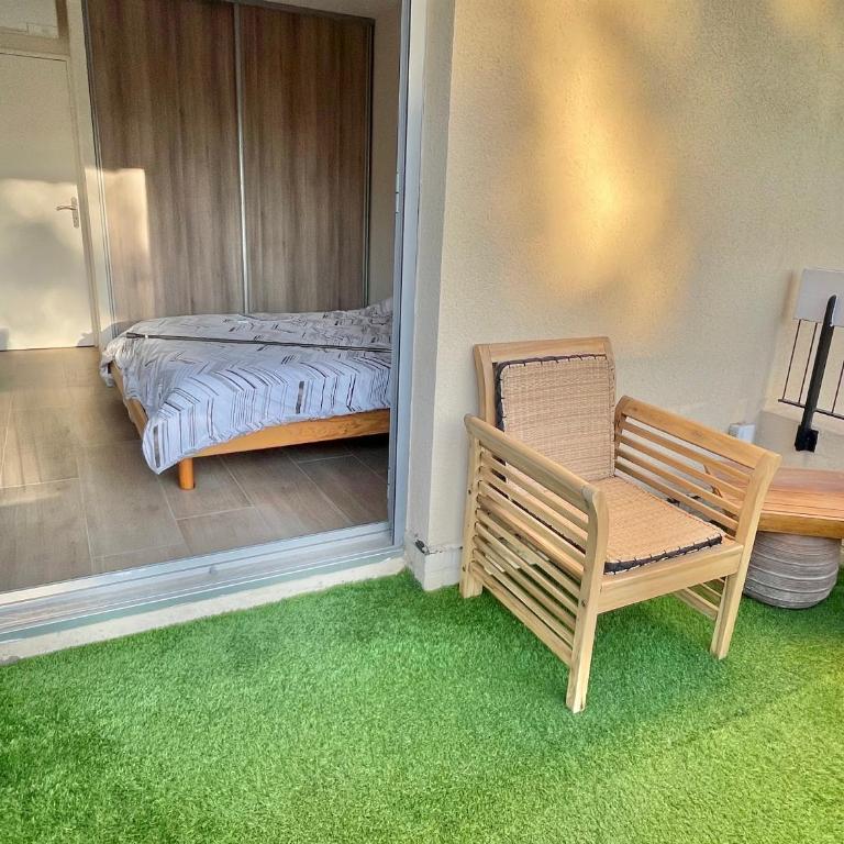 Le Grand Estivale -3 terrasses-100m plage de sable - Appartamento con 1 Camera da Letto - 8