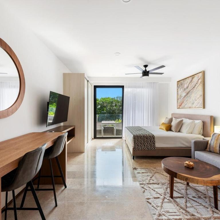 Modern & Cozy Studio with Rooftop Pool & Gym - Apartamento Estudio con balcón - 14