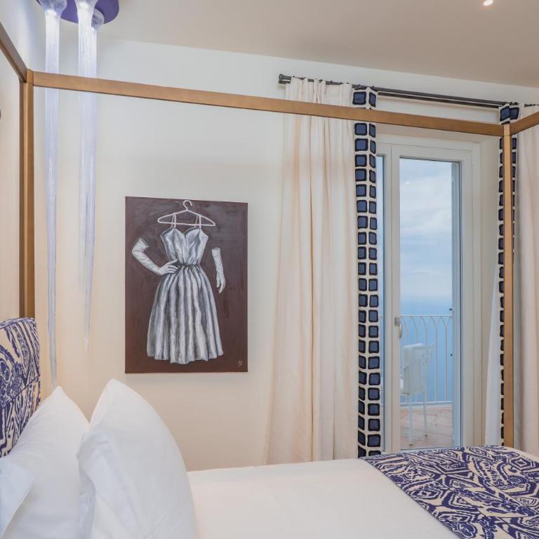 Five Positano - Dimora D'Arte - Camera Matrimoniale con Balcone e Vista Mare - 4