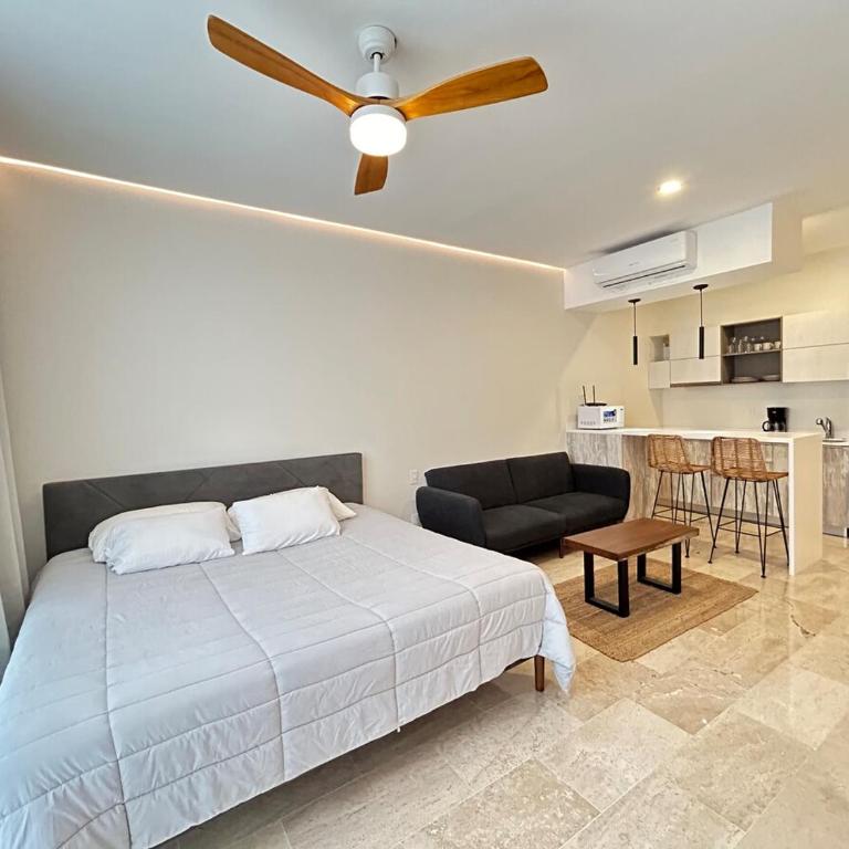 Tulum Aldea Zama Studio with stable WiFi, Gym and Rooftop Pool - Apartamento de 1 dormitorio - 6