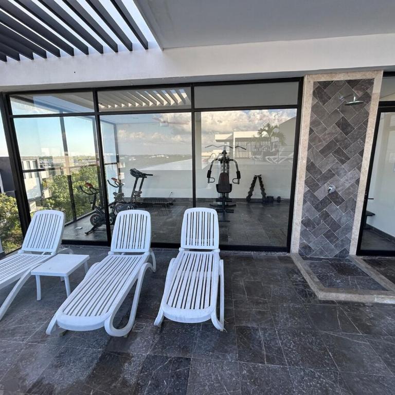 Tulum Aldea Zama Studio with stable WiFi, Gym and Rooftop Pool - Apartamento de 1 dormitorio - 11
