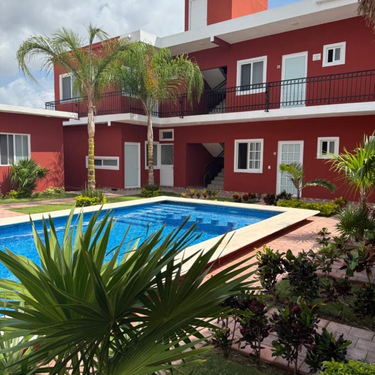 Casa pedregal - Habitación Doble con baño privado - 2 camas - 32
