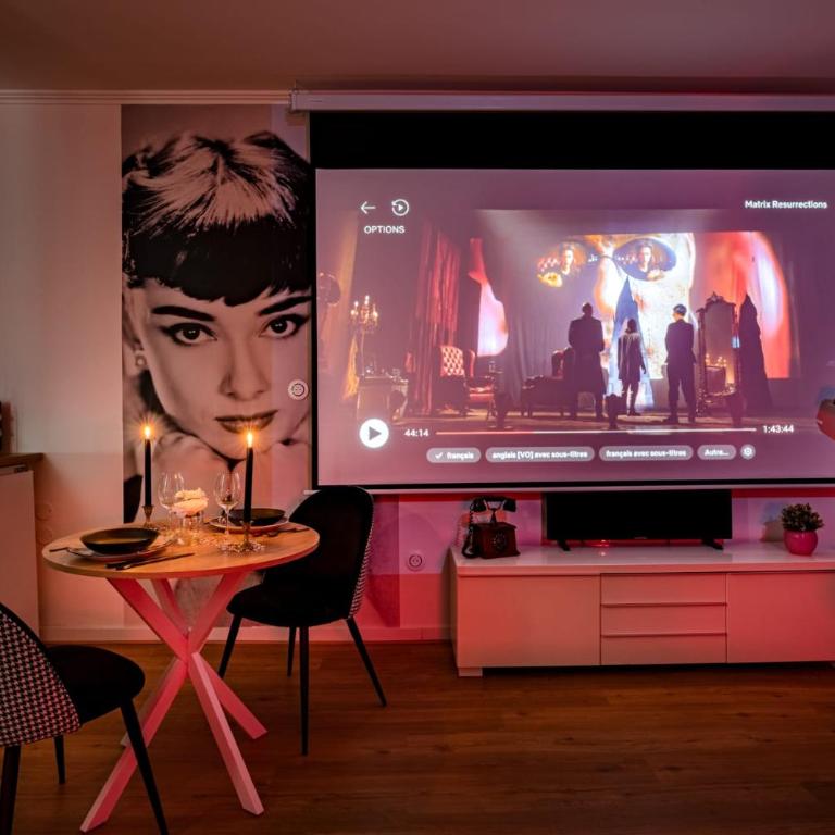 Le Cin et Chic Vidéoprojecteur Popcorn Netflix - Apartment mit 1 Schlafzimmer - 3