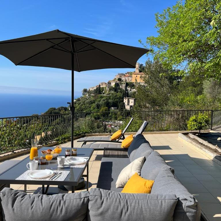 Appartement Eze Village proche Monaco fabuleuse vue mer et vieux village - Appartement 2 Chambres - 5